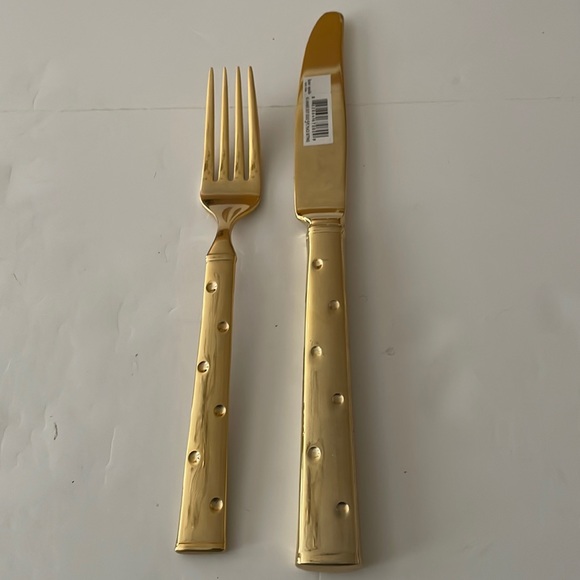 kate spade Dining Kate Spade Larabee Dot Gold 2 Piece Flatware